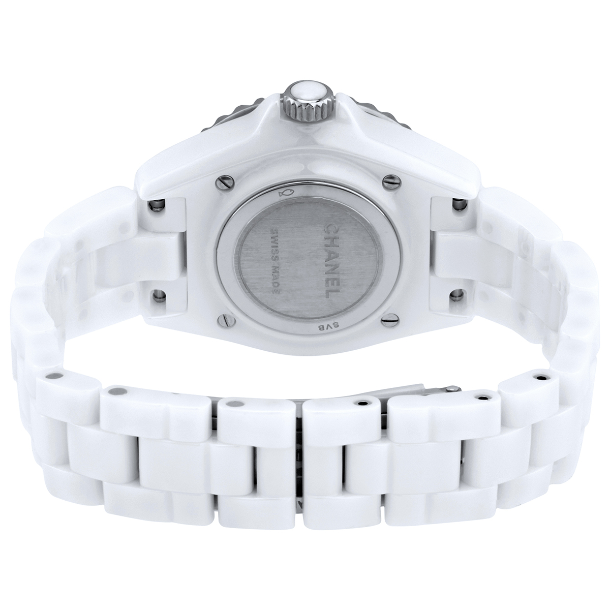 chanel j12 phantom white dial ladies watch h6345 chanel j12 phantom white dial ladies watch h6345