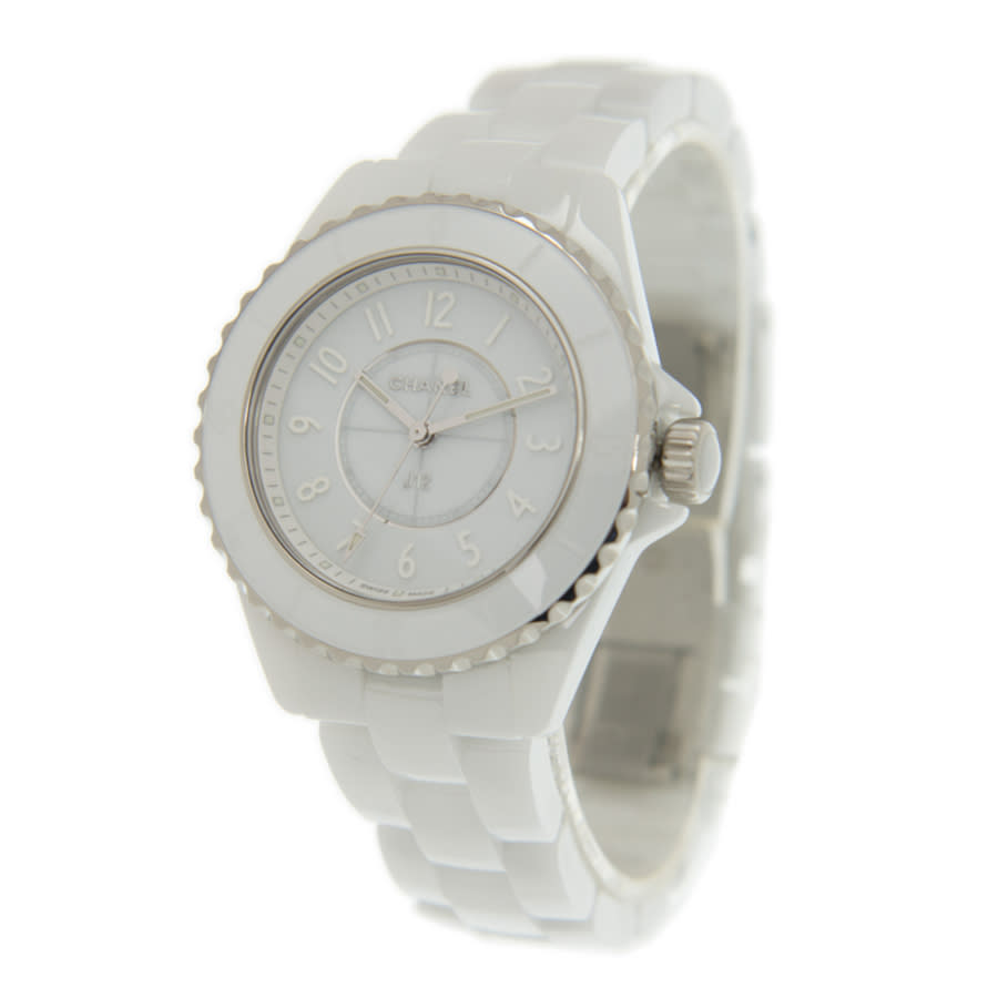 chanel j12 phantom white dial ladies watch h6345 chanel j12 phantom white dial ladies watch h6345