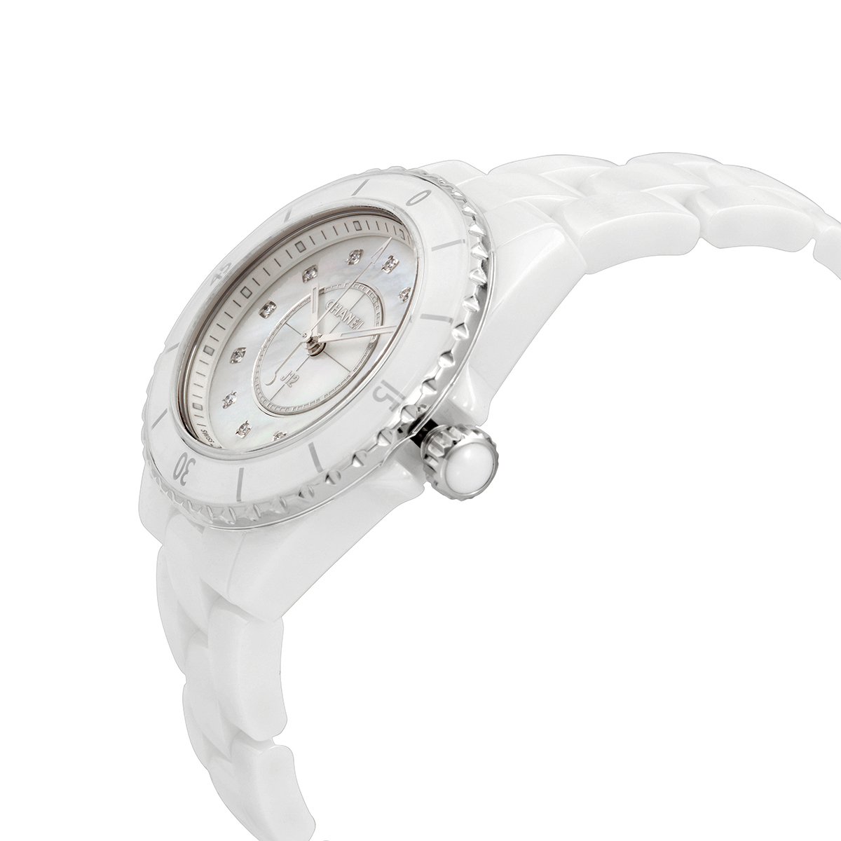 chanel j12 quartz diamond white dial ladies watch h5704 chanel j12 quartz diamond white dial ladies watch h5704
