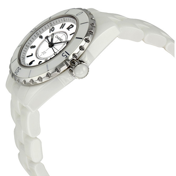 chanel j12 quartz white dial ladies watch h0968 chanel j12 quartz white dial ladies watch h0968