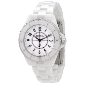 chanel j12 quartz white dial ladies watch h5698