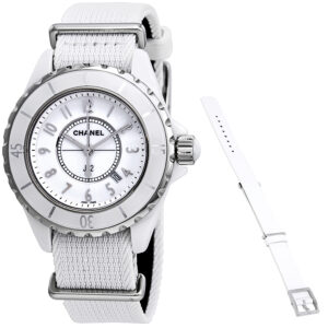 Home chanel j12 white dial ladies watch h4656