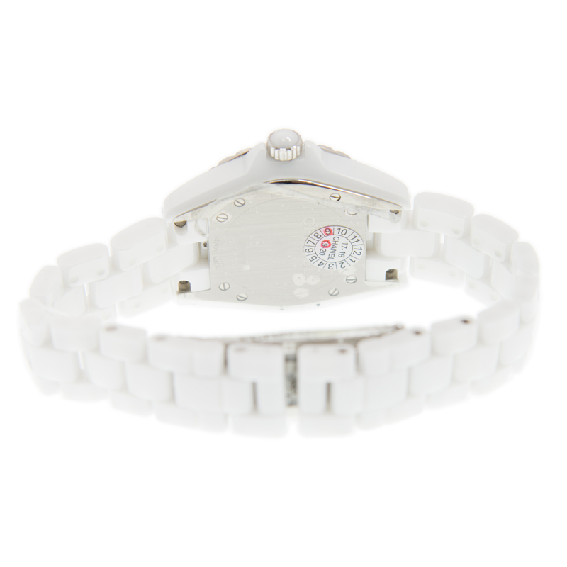 chanel j12 white dial white ceramic ladies watch h3110 chanel j12 white dial white ceramic ladies watch h3110