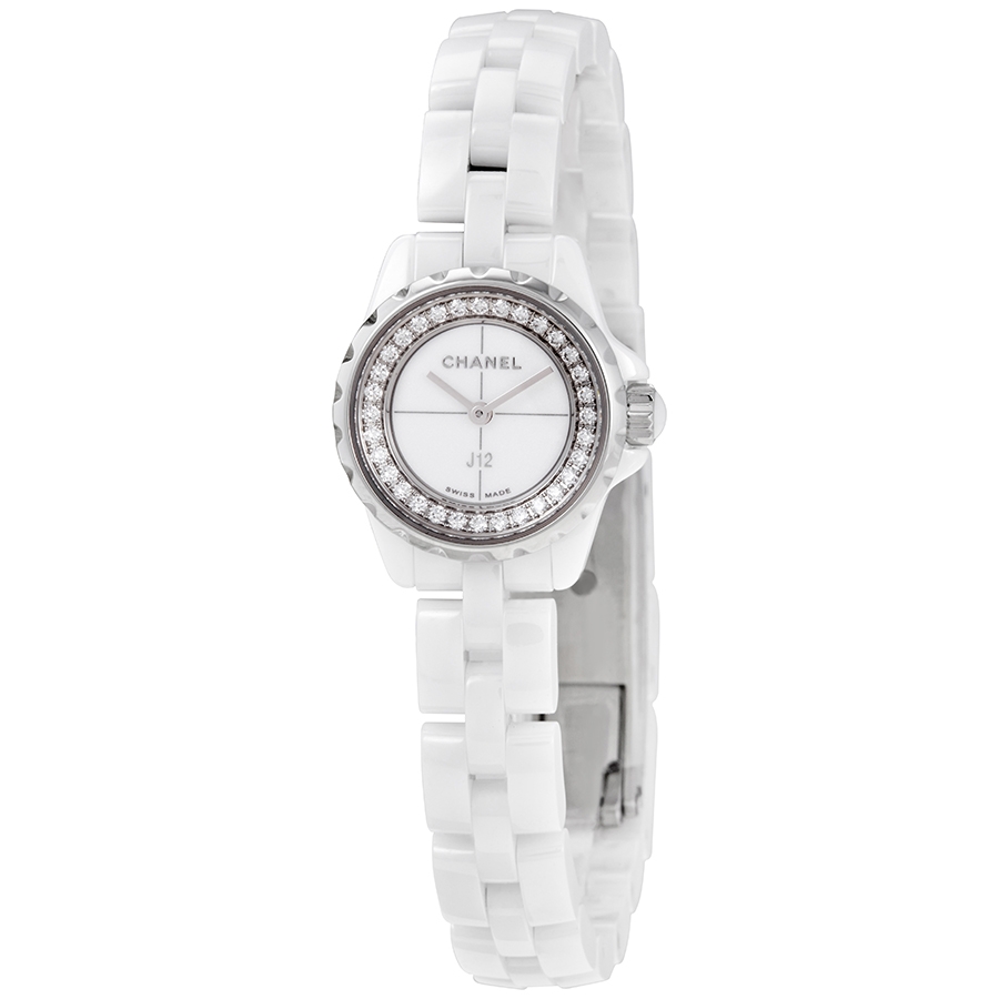 chanel j12 xs white dial ladies ceramic watch h5237 chanel j12 xs white dial ladies ceramic watch h5237