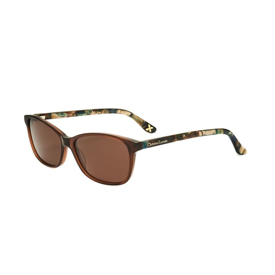 christian lacroix ladies brown rectangular sunglasses cls1044 011 2 christian lacroix ladies brown rectangular sunglasses cls1044 011 2