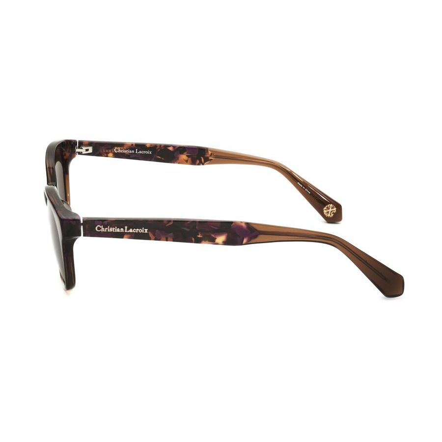 christian lacroix ladies brown round sunglasses cls1063 christian lacroix ladies brown round sunglasses cls1063