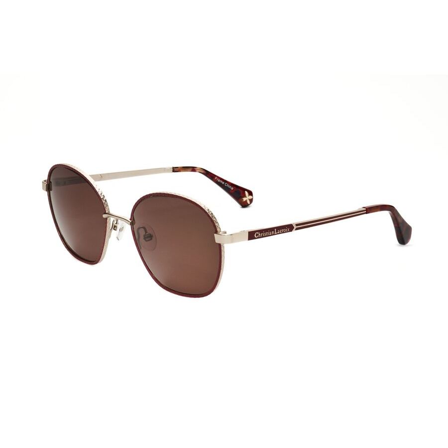 christian lacroix ladies brown round sunglasses cls3064 christian lacroix ladies brown round sunglasses cls3064