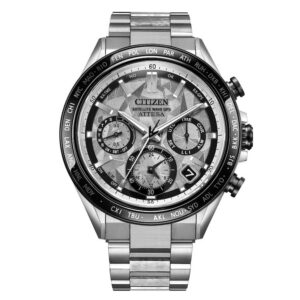 Витрина citizen attesa eco drive chronograph silver dial men's watch cc4076 65a