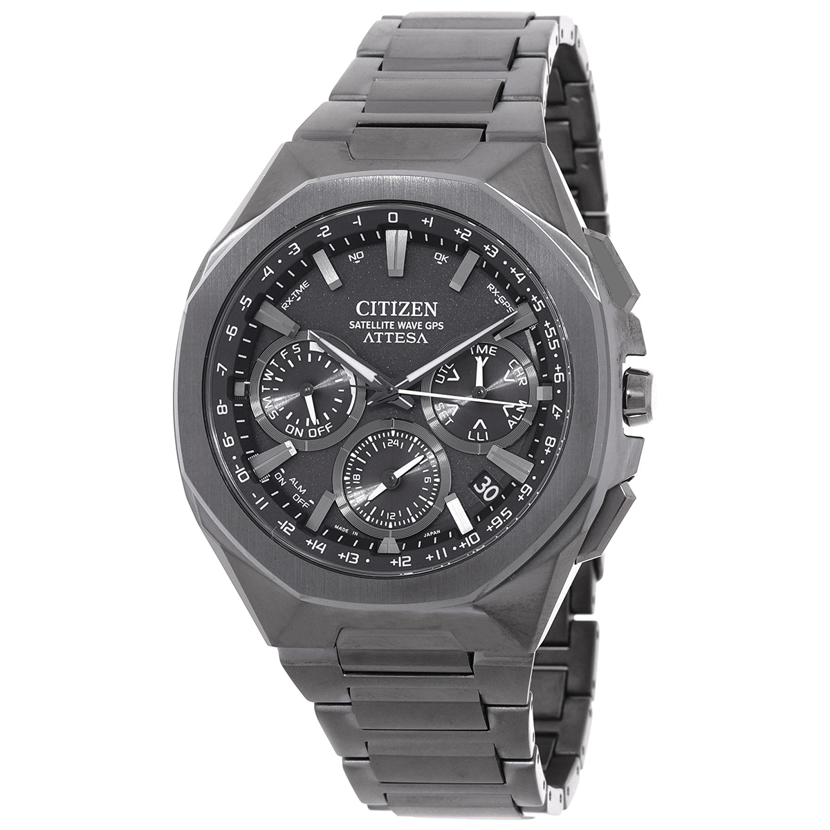citizen attesa perpetual alarm world time black dial men's watch cc4105 69e citizen attesa perpetual alarm world time black dial men's watch cc4105 69e