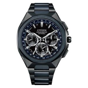 Витрина citizen attesa perpetual alarm world time black dial men's watch cc4106 74e