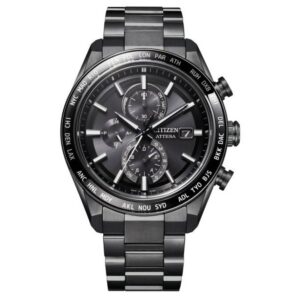 Витрина citizen attesa perpetual chronograph black dial men's watch at8294 59e