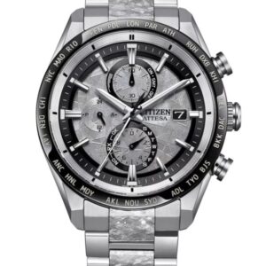 citizen attesa perpetual silver dial men's watch at8284 61a