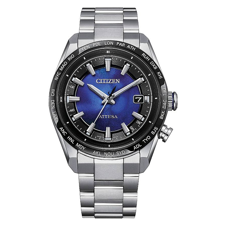 citizen attesa perpetual world time blue dial men's watch cb0288 65l citizen attesa perpetual world time blue dial men's watch cb0288 65l