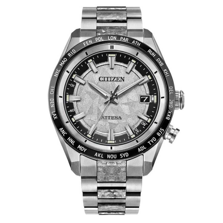 citizen attesa perpetual world time silver dial men's watch cb0284 66a citizen attesa perpetual world time silver dial men's watch cb0284 66a
