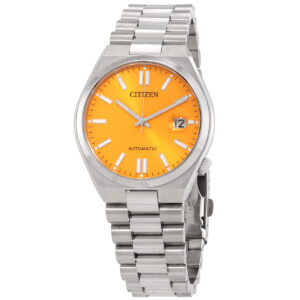 citizen tsuyosa automatic yellow dial men's watch nj0150 81z