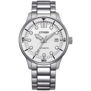 Home citizen automatic white dial men's watch nj0191 83a