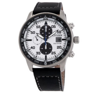 Home citizen aviator chronograph white dial men's watch ca0880 07a