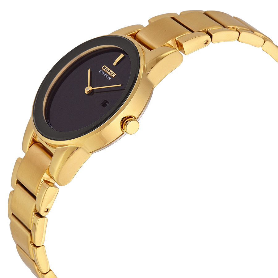 citizen axiom black dial yellow gold tone ladies watch ga1052 55e citizen axiom black dial yellow gold tone ladies watch ga1052 55e
