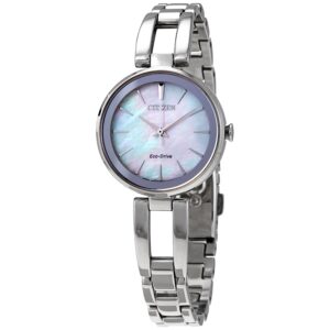 Home citizen axiom mother of pearl ladies watch em0630 51d