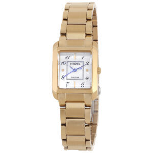 Home citizen bianca white dial ladies watch ew5602 57d