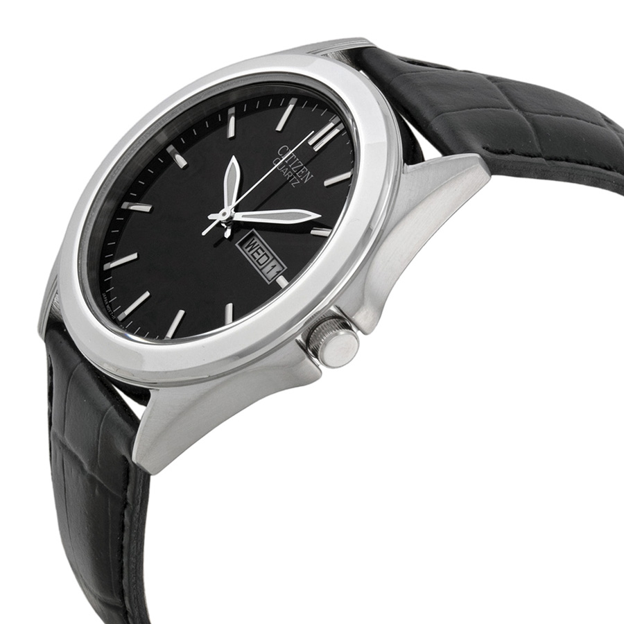 citizen black dial black leather men's watch bf0580 06e citizen black dial black leather men's watch bf0580 06e