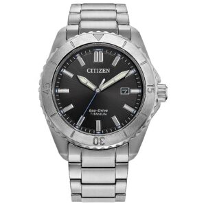 Витрина citizen brycen super titanium black dial men's watch aw1840 50e