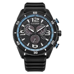 Витрина citizen brycen chronograph black dial men's watch at2587 02e