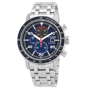 Home citizen brycen chronograph eco drive blue dial men's watch ca0850 59l