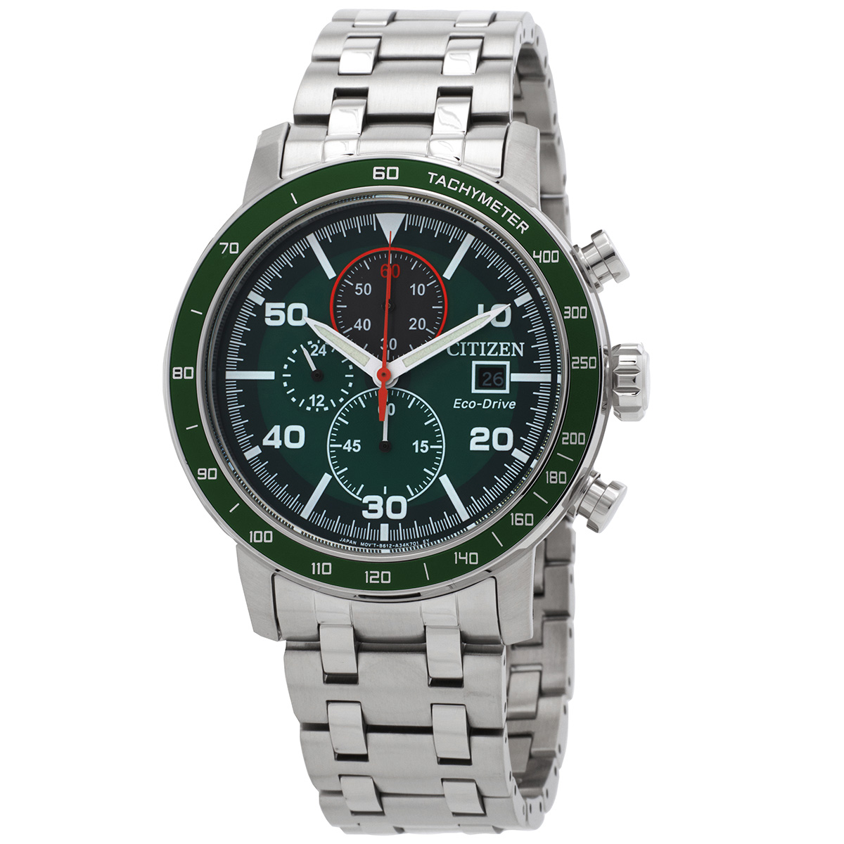 citizen brycen chronograph eco drive green dial men's watch ca0851 56x citizen brycen chronograph eco drive green dial men's watch ca0851 56x