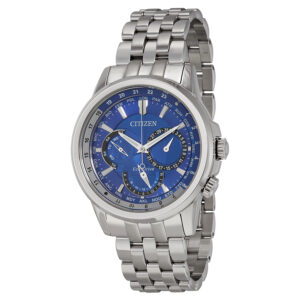 Витрина citizen calendrier eco drive world time dark blue dial men's watch bu2021 51l