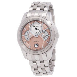 Витрина citizen calendrier moon phase eco drive salmon dial watch bu0080 52x