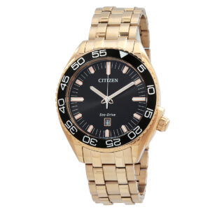 citizen carson eco drive black dial men's watch aw1773 55e