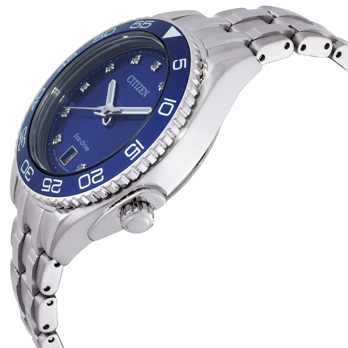 citizen carson eco drive diamond blue dial ladies watch fe6160 57l citizen carson eco drive diamond blue dial ladies watch fe6160 57l