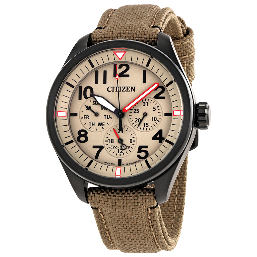 citizen chandler multi function beige dial men's watch bu2055 08x citizen chandler multi function beige dial men's watch bu2055 08x