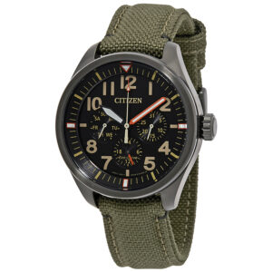 Витрина citizen chandler multifunction black dial men's watch bu2055 16e