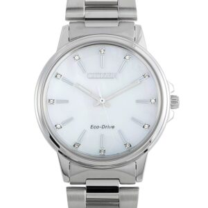Home citizen chandler quartz mother of pearl dial ladies watch fe7030 57d