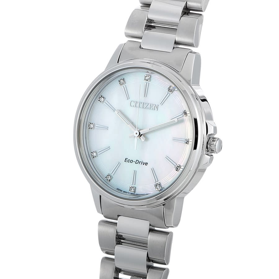 citizen chandler quartz mother of pearl dial ladies watch fe7030 57d citizen chandler quartz mother of pearl dial ladies watch fe7030 57d