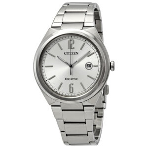 Витрина citizen chandler silver dial men's watch aw1371 83a