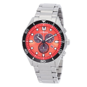Витрина citizen chrono sporty aqua chronograph orange dial men's watch at2560 84x