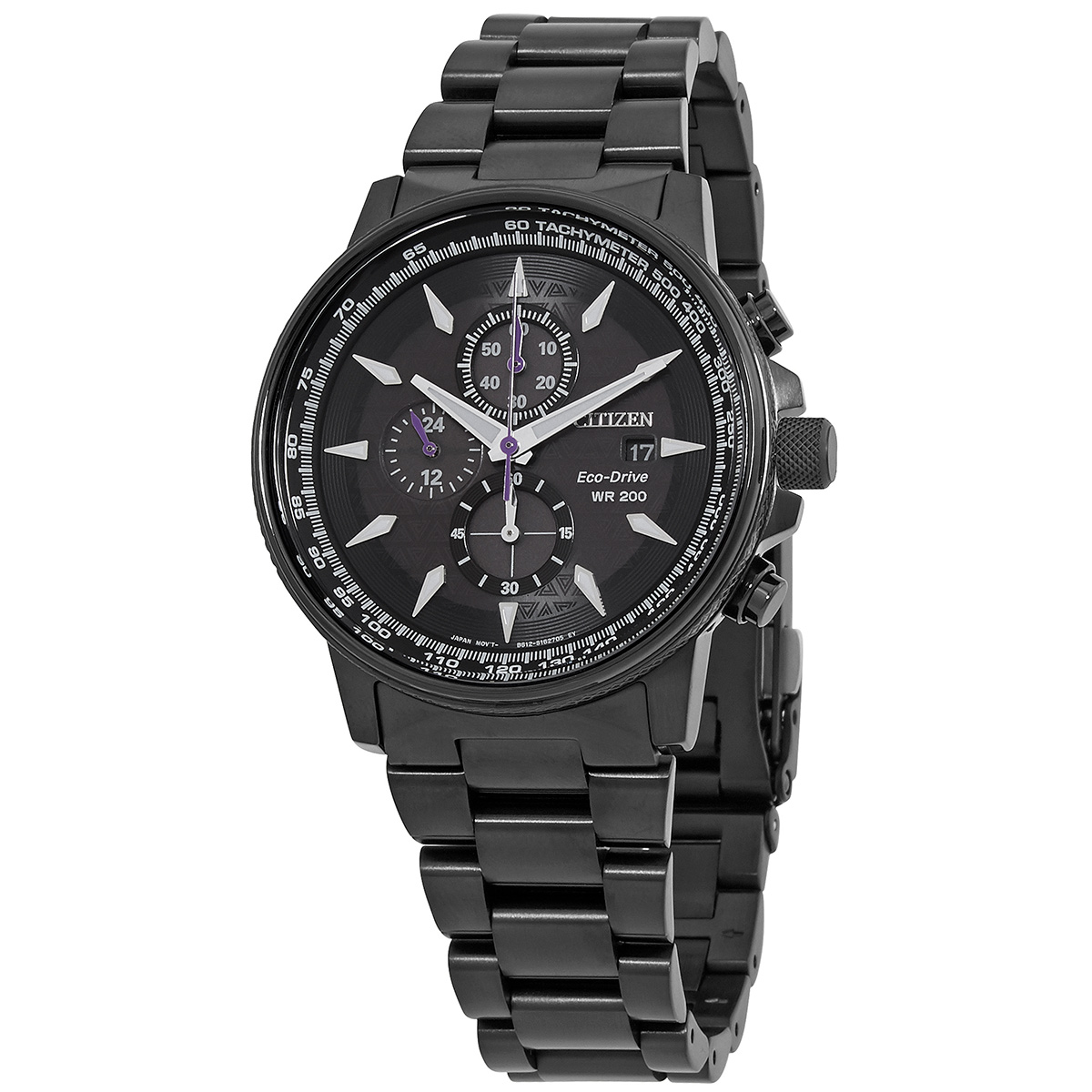 citizen eco drive marvel black panther chronograph black dial men's watch ca0297 52w citizen eco drive marvel black panther chronograph black dial men's watch ca0297 52w