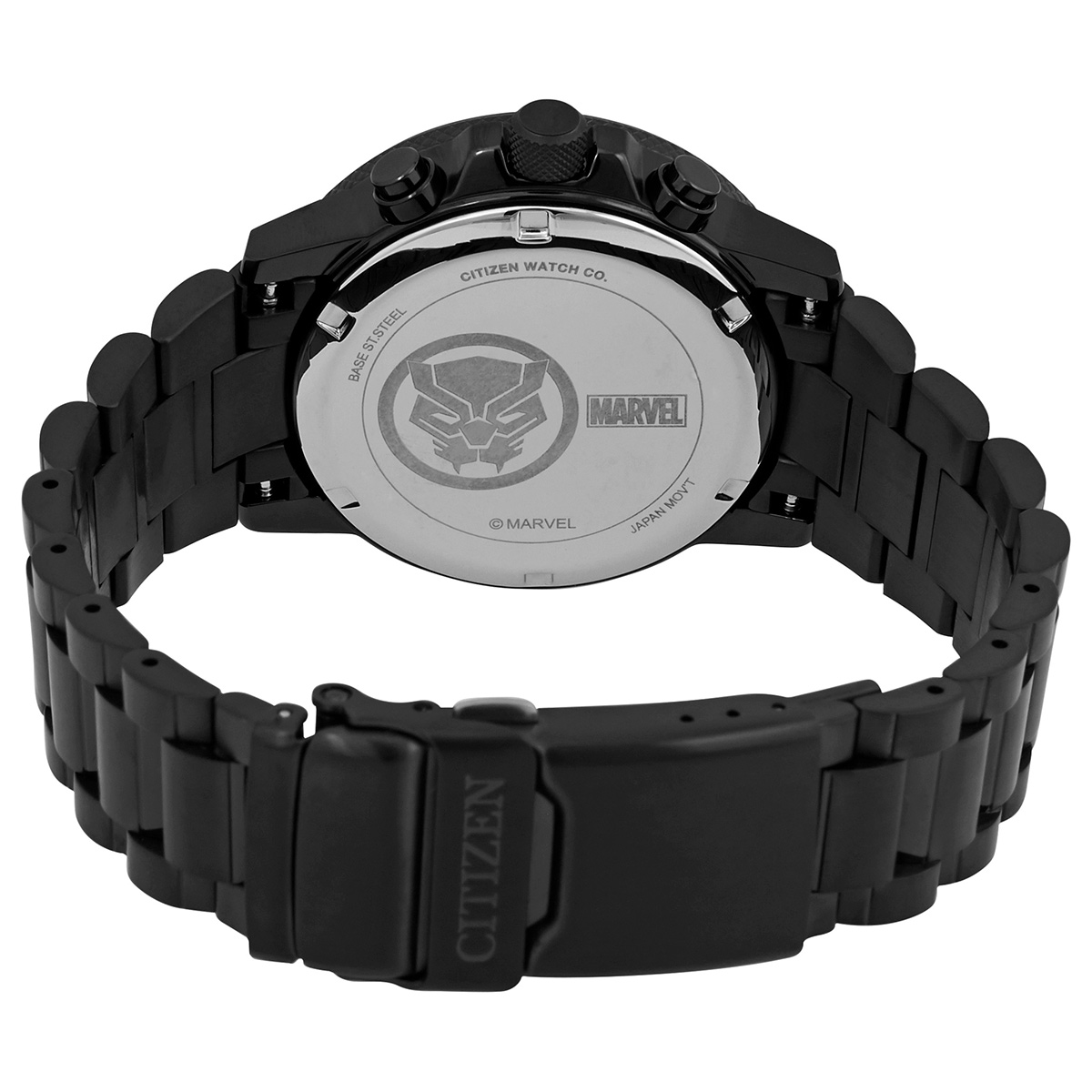 citizen eco drive marvel black panther chronograph black dial men's watch ca0297 52w citizen eco drive marvel black panther chronograph black dial men's watch ca0297 52w