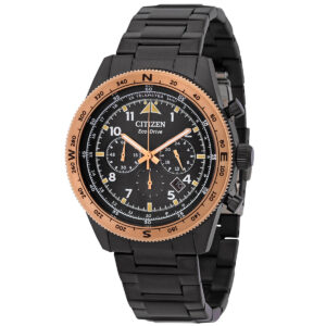 Витрина citizen chronograph eco drive black dial men's watch ca4556 89e
