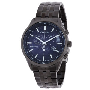 Home citizen chronograph gmt blue dial men's watch at2577 57l
