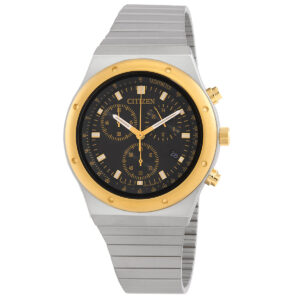 Витрина citizen chronograph quartz black dial men's watch at2544 64e