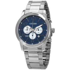 Home citizen chronograph quartz blue dial men's watch an8050 51m