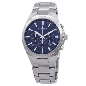 Витрина citizen chronograph quartz blue dial men's watch an8170 59l