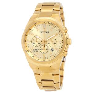 Витрина citizen chronograph quartz gold dial men's watch an8172 53p