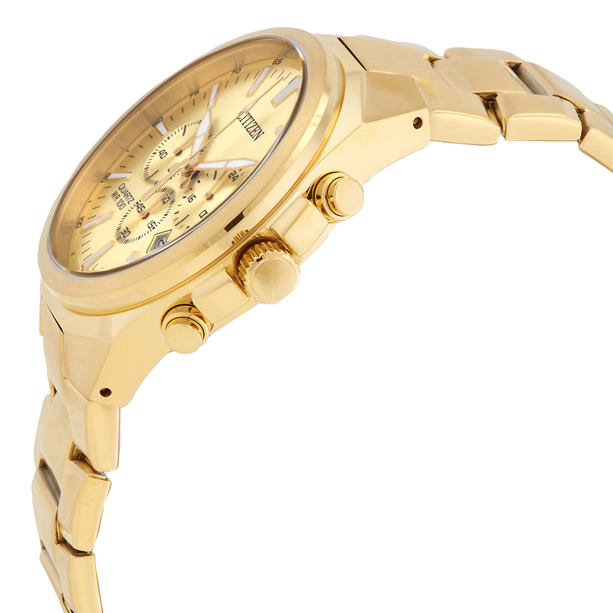 citizen chronograph quartz gold dial men's watch an8172 53p citizen chronograph quartz gold dial men's watch an8172 53p