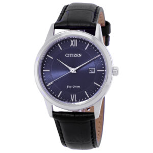 citizen classic eco drive blue dial men's watch aw1780 09l