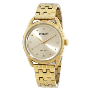 Витрина citizen classic eco drive champagne dial ladies watch fe7098 53p